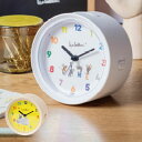 目覚まし時計 子供 おしゃれ マウス ネズミ 置き時計 Leo Lionni Alarm ホワイト Clock ベージュ キッズ 時計 静か アナログ アート ...