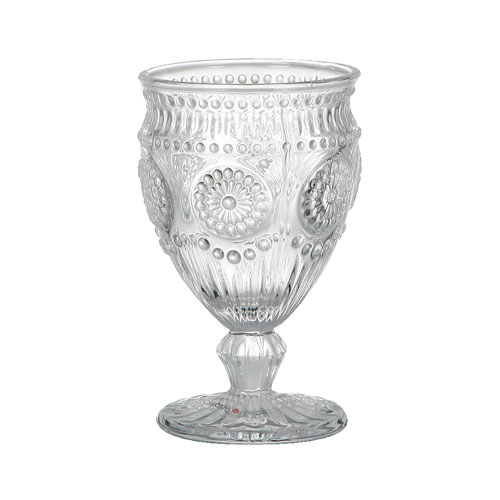 Rakuten - グラス ガラス おしゃれ コップ DULTON ダルトン ビールグラス 240ml マルグリット アクアグラス ドリス カップ S015-51CL 食器 カットグラス ガラス食器 脚付き