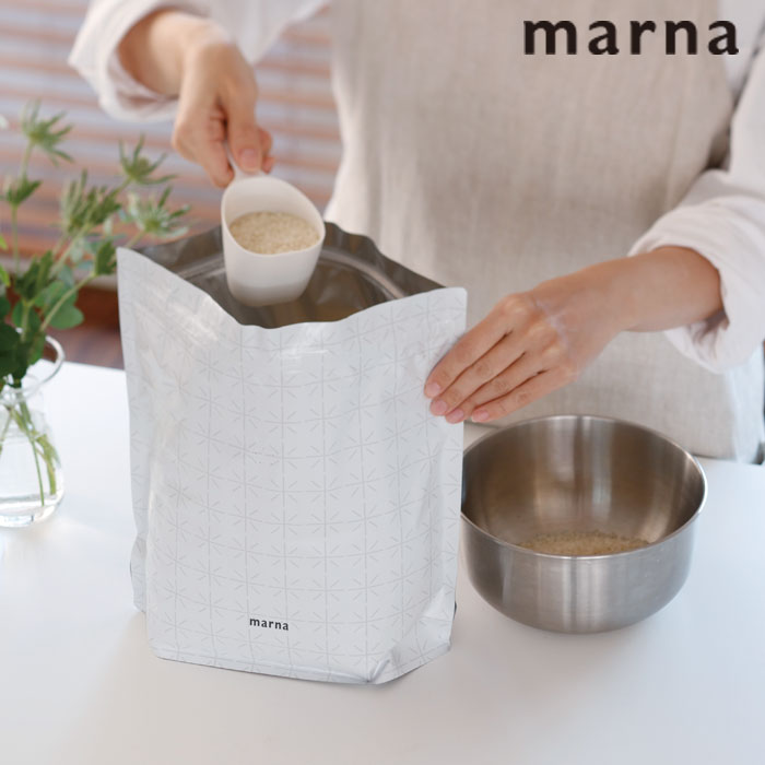 Rakuten - マーナ 極み お米の冷蔵保存用 お米保存袋 MARNA 保存袋 お米用保存袋 おこめ用保存袋 シンク保存 鮮度保持 冷蔵庫 密閉 小分け 真空 酸化防止