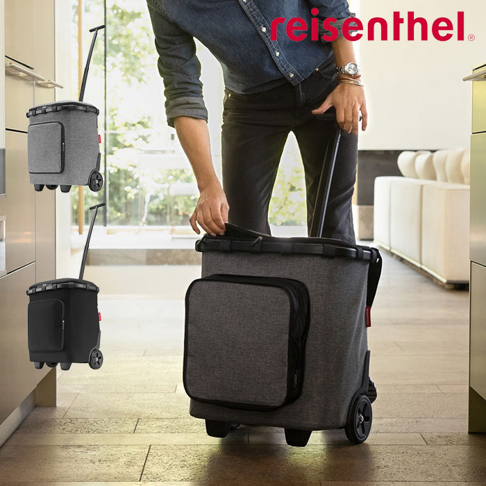 ショッピングカート キャリーカート 保冷 大容量 保温 キャリーバッグ 買い物カート 2輪 軽量 買い物 reisenthel CRUISER CARRY PLUS キャリークルーザー プラス カート フタ付き 頑丈 キャスター おしゃれ ライゼンタール