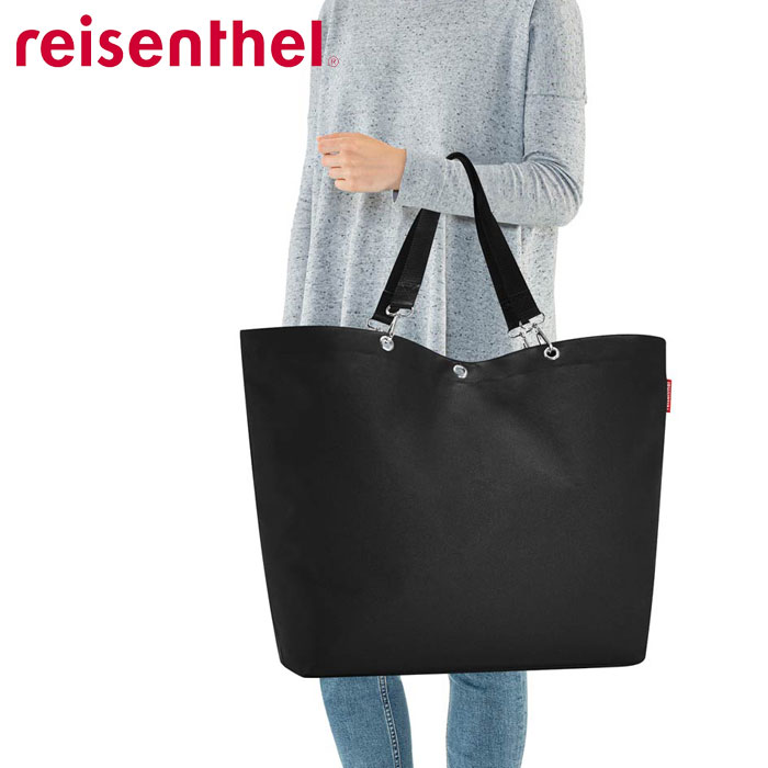 Rakuten - トートバッグ レディース ショッピングバッグ 大きめ ライゼンタール reisenthel SHOPPER XL バッグ ブラック ショッピングバッグ 大型バッグ キャリー エコバッグ 大容量 お買い物 アウトドア サブバッグ 肩掛け 大型 無地 マチ