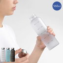 水筒 560ml クリアボトル 直飲み 目盛り付き クリアタイム リマインダーボトル 常温 マグボトル スクリュー スポーツボトル ボトル マグ 透明 クリア 軽量 時間メモリ付き マイボトル おしゃれ 大人 シンプル(3)
