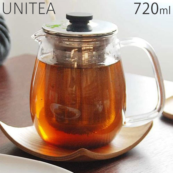 Rakuten - KINTO ティーポット 720ml 耐熱ガラス L UNITEA ユニティ キントー ステンレス蓋 ステンレス 急須 紅茶ポット ガラスポット ポット ガラス 食洗機対応 茶こし付き 紅茶 ハーブ 食器 シンプル おしゃれ キッチン用品