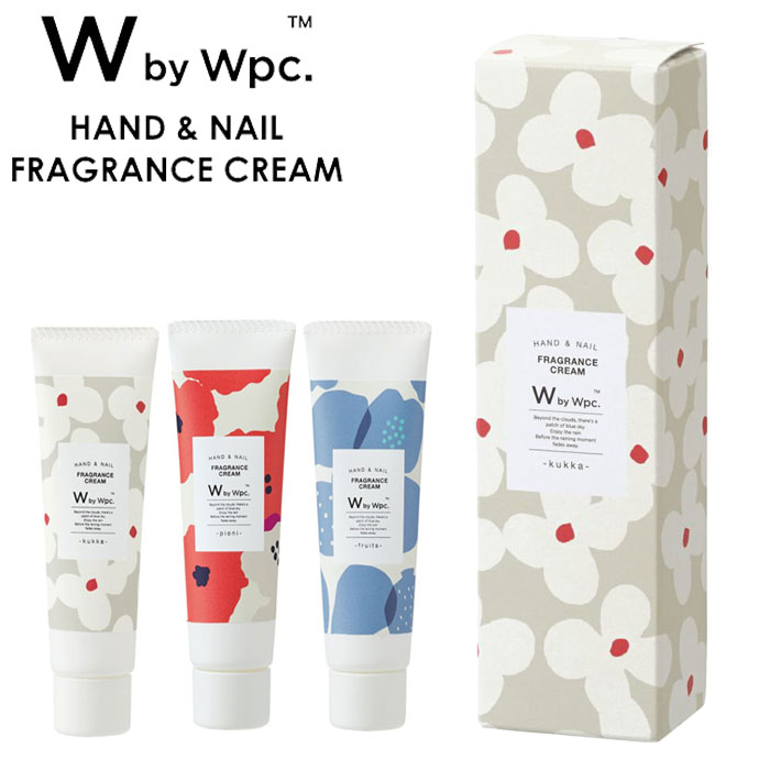 ハンドクリーム ギフト プレゼント おしゃれ かわいい 北欧 Wpc. Patterns レディース テキスタイル W031 花柄 アーモンドオイル フルーツ ホホバオイル べたつかない サラサラ フレグランス フローラル 白 赤 青 誕生日 メール便