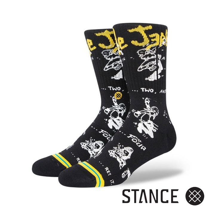 STANCE スタンス ソックス 靴下 ハイソックス おしゃれ JERKS CIRCLE A556A23CIR レディース メンズ サークル コラボ ジャークス クルー丈 スポーツ 丈夫 誕生日 男性 クルー ロング カジュアル ストリート スニーカー スケーター 柄 メール便