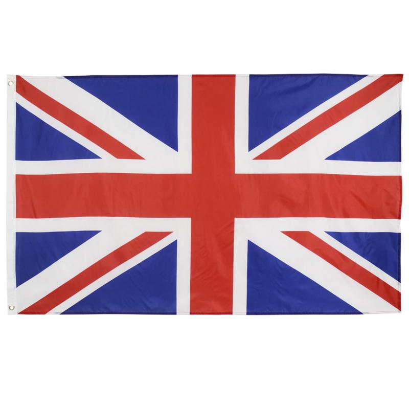 Difounmas イギリス国旗 フラッグサイズ 90 150cm 国際交流 フェスティバル イベント サッカー 体育 競技 代表応援用 文化祭 装飾 パーティ運動会用 イギリス国旗 