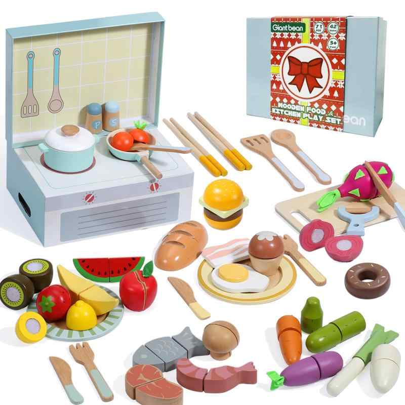 Giant bean Wooden Toy Kitchen Set