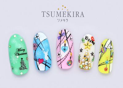 【訳あり】【アウトレット】ネイルシール ツメキラ（Tsumekira） クリスマスコンテストネイルシール