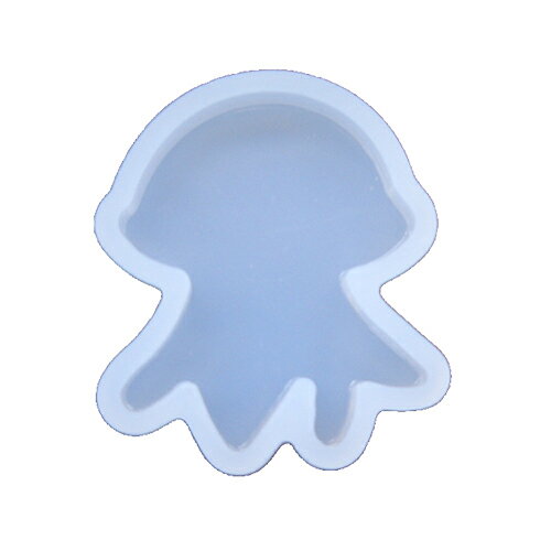 シリコンモールド〈クラゲ〉ハンドメイド アクセサリー 材料 パーツ 封入 素材 UV デコ 手芸 ハロウィン レジン レジンアクセサリー 石　シリコン くらげ 海月のサムネイル