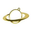 土星 デザインフレーム〈ゴールド〉宇宙 惑星 ギャラクシー レジン枠 空枠