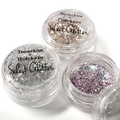 TSUMEKIRA×HIDEKAZU ネイル用グリッター《ムーンゴールド》《シャインシルバー》《ライトラベンダー》3個セット 輝きが違う!