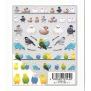 Resin club(レジンクラブ) 文鳥とインコ【両面】レジンシール