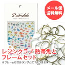 【送料無料】Resin club(レジンクラブ) 熱帯魚 とフレームのセット1000円ポッキリ ハンドメイド お試し