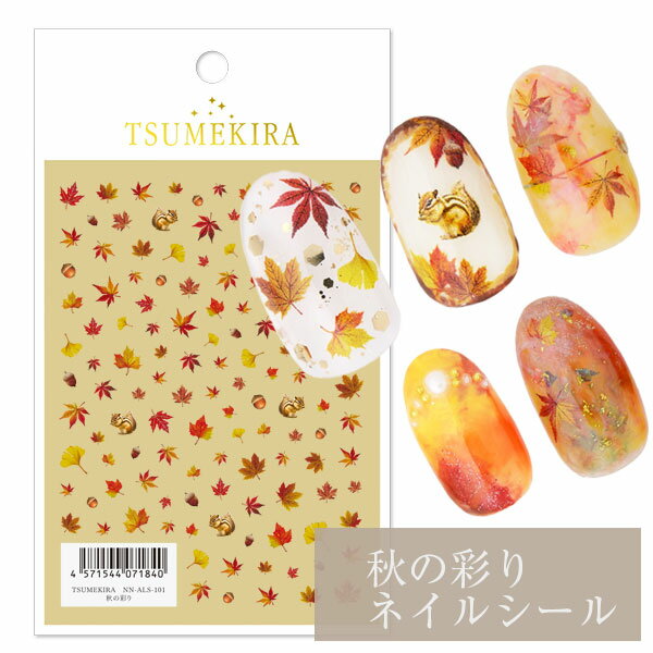 ネイルシール TSUMEKIRA 秋の彩り　紅葉 オータムネイル セルフネイル ジェルのサムネイル