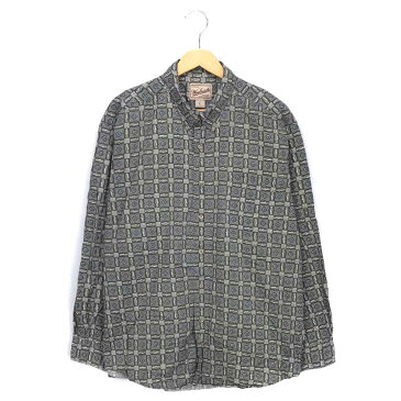 ウールリッチ 柄シャツ サイズ表記 XL マルチカラー WOOLRICH 総柄 BD ボタンダウン 古着【中古】wv1912-1210