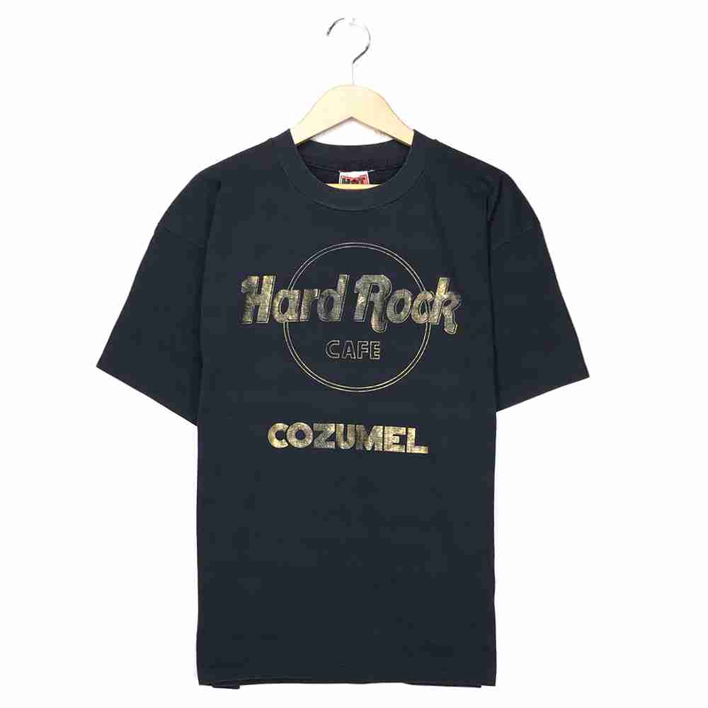 ハードロックカフェ カンパニーTシャツ サイズ表記 XL ブラック Haed Rock CAFE プリント ビッグT ビッグシルエット 半袖 COZUMEL コスメル 黒 古着wv1912-1863