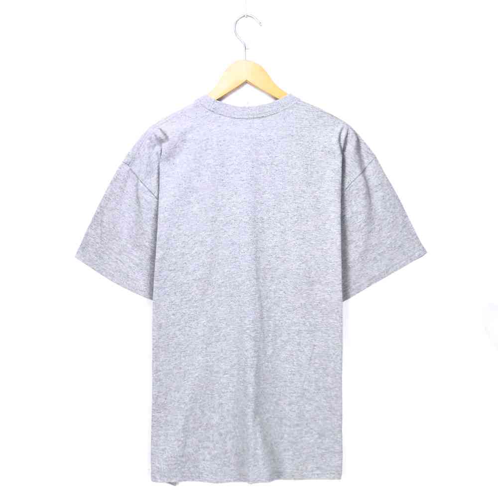 ナイキ スポーツワンポイントTシャツ サイズ表記 XL グレー NIKE スウォッシュ 刺繍 ロゴ 灰 半袖 古着【中古】wv2101-1454