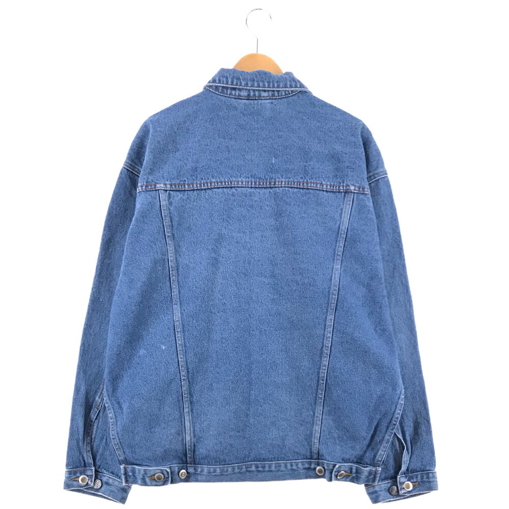 LA CORP BIGデニムジャケット ブルー Gジャン アウタービッグサイズ ビッグシルエット jacket DENIM BLUE 青 古着【中古】wv2101-2607