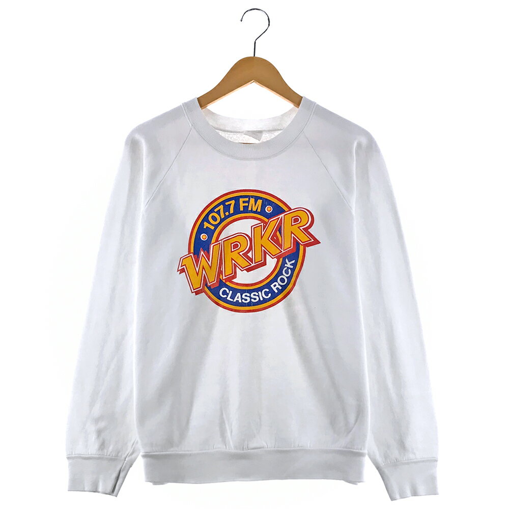 WRKR CLASSIC ROCK プリントスウェット サイズ表記 L ホワイト トレーナー クラシック・ロック ラグラ..