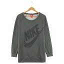 WEGO VINTAGE ONLINE STOREで買える「ナイキ スポーツブランドスウェット サイズ表記 M カーキ ラグラン トレーナー プリント ロゴ NIKE SPORT スウォッシュ 緑 khaki 古着【中古】wv2101-2952」の画像です。価格は2,200円になります。