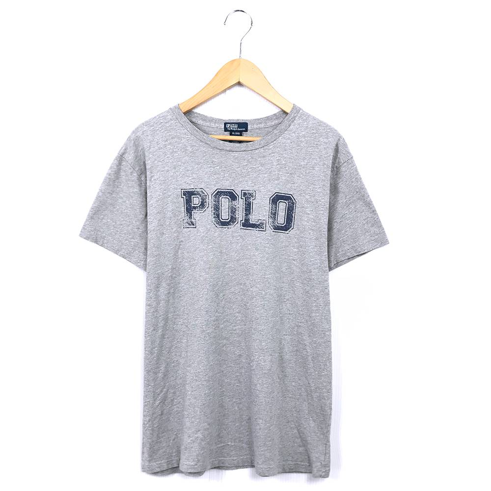 ラルフローレン ストリートブランドTシャツ ロゴ サイズ表記 XL グレー RALPH LAUREN 古着wv1907-1401