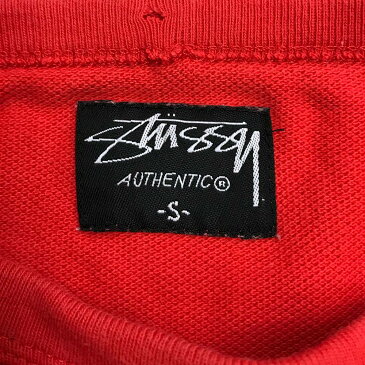 ステューシー スケートTシャツ サイズ表記 S レッド 赤 STUSSY 古着【中古】wv1907-1452