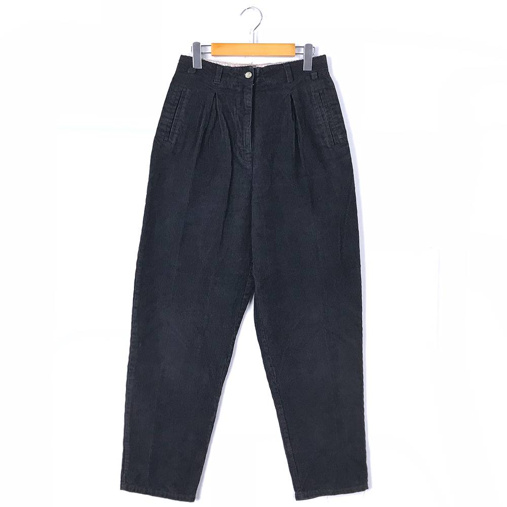ハンターズグレン コーデュロイパンツ ブラック ボトムス ロングパンツ Hunter's glen Black 黒 古着 【中古】wv1907-1517