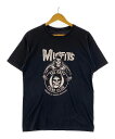 MISFITS バンドTシャツ ブラック ミスフィッツ バンT THE OBEY オベイ BAND 半袖 カットソー 黒 古着【中古】WV2504-R0087(4)