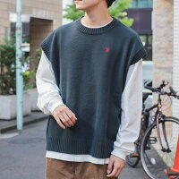 SALE3598円→3237円 USPOLO ルーズベスト U.S. POLO ASSN 別注ルーズニットベスト ポロ ベスト ニット トップス 重ね着 レディース メンズ ルーズ ゆったり 別注 WEGO ウィゴー