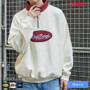 【SALE 4399円→2199円】サークルロゴハーフジッププルオーバー スウェット トレーナー メンズ トップス 長袖 ロゴ ストリート レディース ユニセックス 男女兼用 秋 冬 WEGO ウィゴー