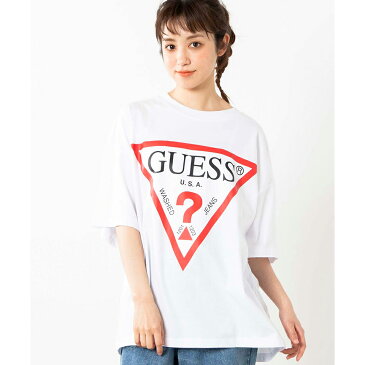 【67%OFF】 GUESS別注プリントビッグT メンズ レディース ユニセックス GUESS ゲス Tシャツ ビックTシャツ BIGT お揃い 半袖 夏 シミラー 双子 WEGO ウィゴー プリント トップス ストリート スポーツ ガーリー