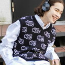 【SALE 3299円→2199円】総柄JQDベスト メンズ ニットベスト トップス ベスト ノースリーブ レイヤード 重ね着 きれいめ カジュアル 春 夏 秋...