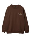 【SALE 4399円→3299円】ガールイラストグラフィックプルオーバー スウェット トレーナー バックロゴメンズ レディース ユニセックス トップス 長袖 グラフィック プリント 秋 冬 男女兼用 WEGO ウィゴー