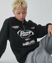 レーシングロゴハーフジッププルオーバー メンズ スウェット ハーフジップ ロゴ ストリート スポーティ WEGO ウィゴー