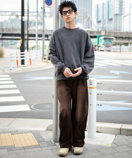 イージーバレルレッグコーデュロイパンツ メンズ パンツ ワイドパンツ コーデュロイパンツ 秋 冬 WEGO ウィゴー