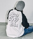 グラフィックラグランBIGT メンズ レディース トップス 半袖 ラグラン Tシャツ グラフィック バックロゴ ユニセックス 男女兼用 春 夏 WEGO ウィゴー