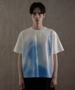 25夏新作 グラフィックボクシーT Tシャツ メンズ トップス カットソー グラフィック 水彩 ワイドシルエット 春 夏 WEGO ウィゴー