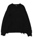 ダメージニットプルオーバー メンズ トップス ニット 長袖 ダメージ加工 春服 春 秋 WEGO ウィゴー