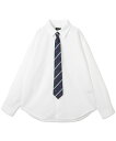 アソートネクタイ付きシャツ メンズ トップス カジュアルシャツ 長袖 ネクタイ セット商品 春服 春 秋 WEGO ウィゴー