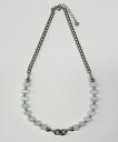 【SALE 1099円→330円】【WEGO】Mクラックデザインチェーンネックレス