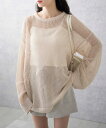 【SALE 3299円→1649円】スターメッシュニットプルオーバー ニット レディース トップス 長袖 メッシュ サマーニット 春 夏 WEGO ウィゴー