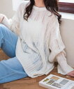 【SALE 3299円→2199円】ケーブルメッシュメランジニット レディース ニット メッシュ オーバーサイズ 春 WEGO ウィゴー