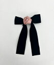 【SALE 550円→330円】【WEGO】Lベロアローズリボンバレッタ