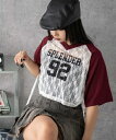 25夏新作 ラグランレースサイドドロストショートT レディース Tシャツ トップス カットソー 半袖 ショート丈 ちびT 夏 WEGO ウィゴー(4)