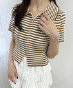 【SALE 2199円→1649円】【WC】Wジップボーダーカーディガン