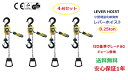 新発売【1年保証】送料無料4台セット レバーホイス0.25T/250kgチェーン1.5m チェンブロック 小型 軽量化 省力 チェーンローラー チェーンホイスト...
