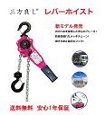 改良新ブレーキシステム採用新発売ピンク色 レバーホイスト1TON（Lever Hoist） チェーンホイスト/ チェーンブロック チェーンガッチャ 手動式レバー 荷締機 高品質 期間セール　ガッチャガッチャレバー式ブロック