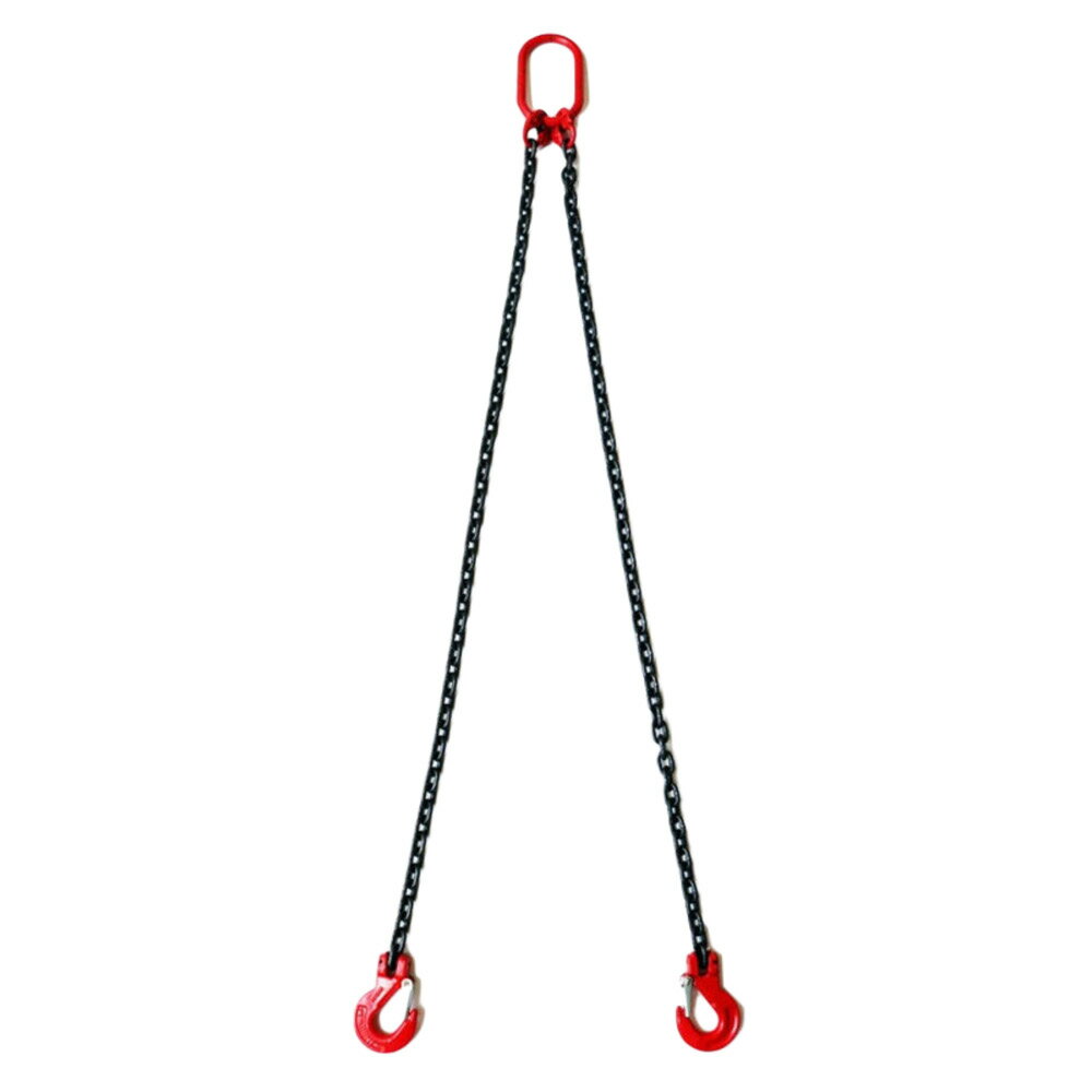 【あす楽対応】三方良し 2本吊り チェーンスリング 使用荷重：1.15t チェーン径6mmリーチ長さ1.5m スリングフックタイプ チェーンフック 吊りクランプ・吊りベルト チェーンブロック スリング…