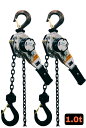 2台 新発売シルバー レバーホイスト 1ton 1000kg 1.0t 1トン 1TON（Lever Hoist）軽量チェーンレバーホイスト 高品質T10 グレード100チェーン1.5m ミニレバー チェーンホイスト チェーンブロック チェーンガッチャ 手動式 レバーブロック 荷締機 チェンプラー あす楽対応