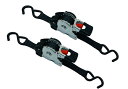 三方良し 2本セットラチェット式荷締機 自動巻 幅25mm 長さ1.8m自動巻き取り式 ラチェットベルト荷締機タイダウンベルト 自動巻取りラッシングベルト sフ...